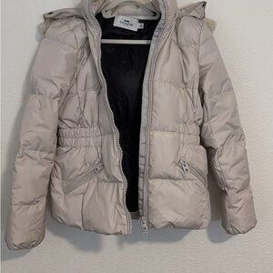 Coach Light Beige Quilted Jacket